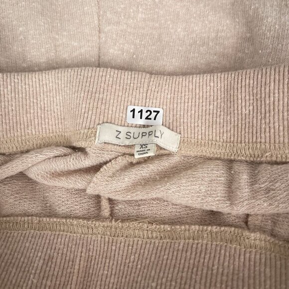 Z Supply Remi Triblend Drawstring Waist Beige Lounge Joggers Pants Women XS - Picture 9 of 15